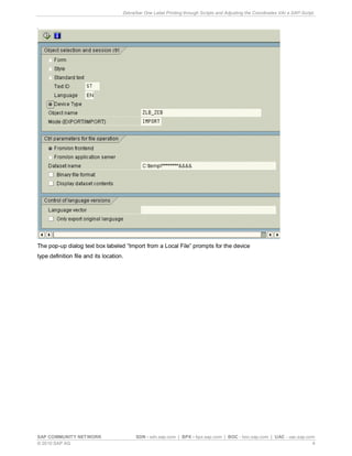 Zebra -bar one label printing | PDF
