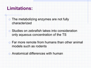Zebrafish as a model system to study toxicology | PPTX