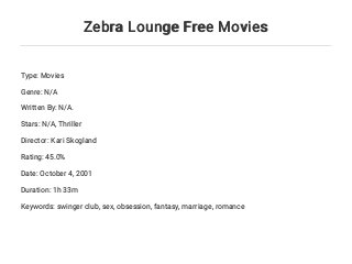 Zebra Zebra