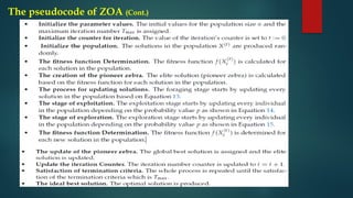 The pseudocode of ZOA (Cont.)
 