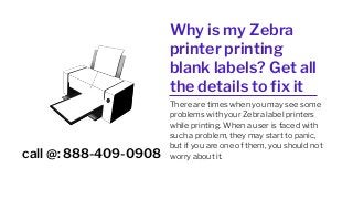 Zebra printer printing blank labels