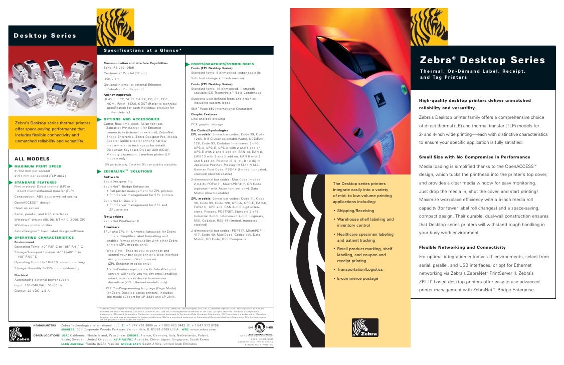 Zebra Printer Tlp 2844 (Www Trridevlabelss Com)