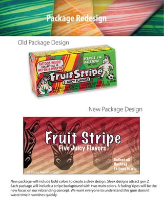 Fruit Stripe Classic Chewing Gum 4Pack Tattoos  Ubuy India