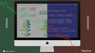 NORMAL
EMERGENCY
@stmcallister
 