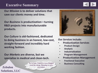 Zebulon Solutions | PPTX