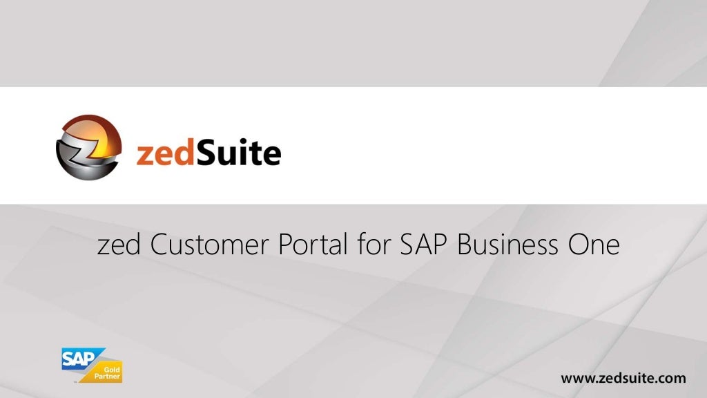 sap business one customer portal