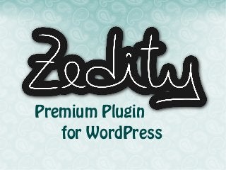 Premium Plugin
for WordPress

 