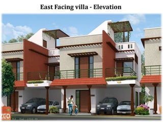 East Facing villa - Elevation

 