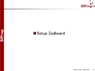 ©SIProp Project, 2006-2008 34
Setup Zedboard
 