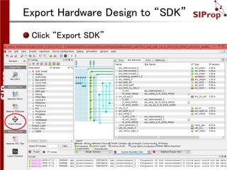 ©SIProp Project, 2006-2008 9
Export Hardware Design to “SDK”
Click “Export SDK”
 