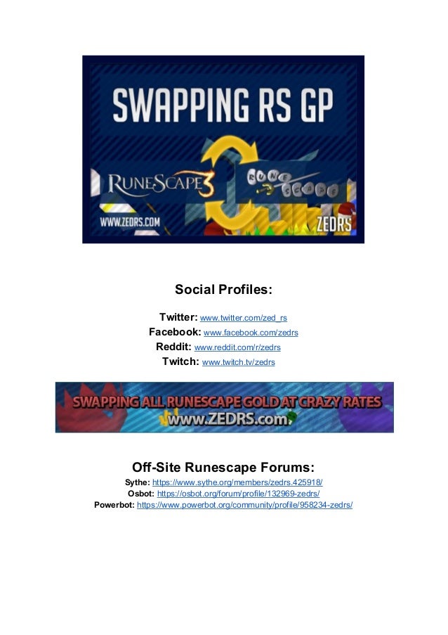 runescape gold swapping guide