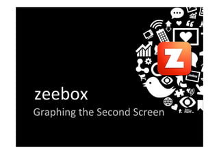 zeebox	
  
Graphing	
  the	
  Second	
  Screen	
  

 