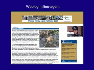 Weblog milieu-agent 