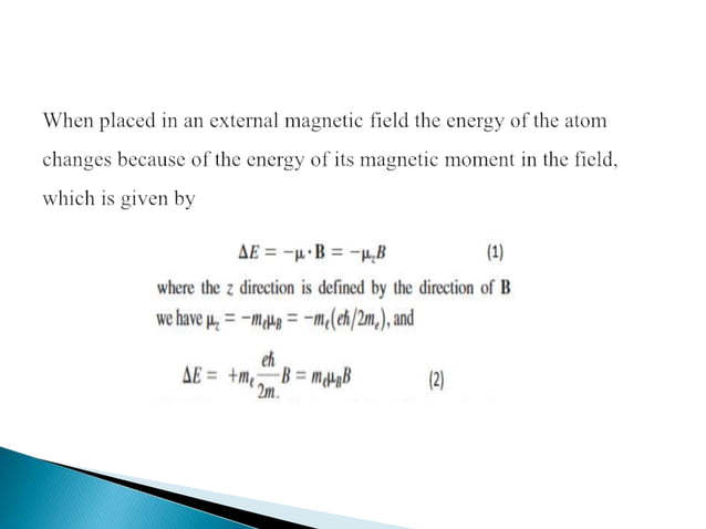 Zeeman Effect Examples Zeeman effect and its properties ppt.pptx