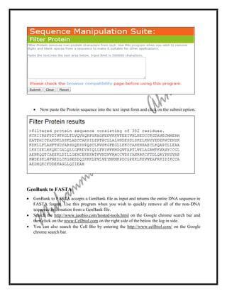 Geneacs Push File Example Bioinformatics complete manual | PDF