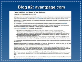 Blog #2: avantpage.com 