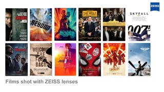 Films shot with ZEISS lenses
 