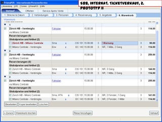 © by Zeix 2013
SBB, internat. Ticketverkauf, 2. Prototyp
 