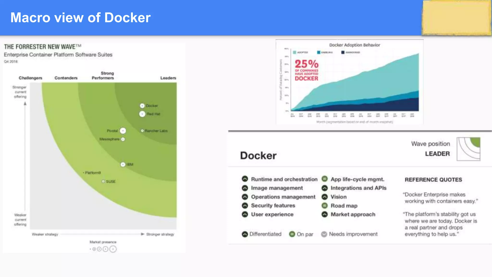 Macro view of Docker
 