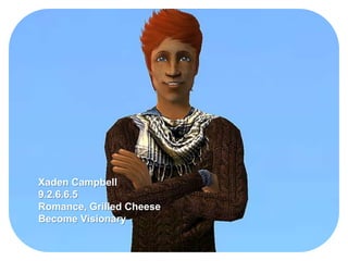 Xaden Campbell
9.2.6.6.5
Romance, Grilled Cheese
Become Visionary
 