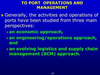 Port and Terminal Operations Management PPT
