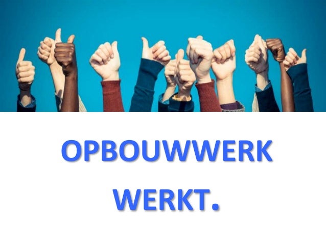 Afbeeldingsresultaat voor opbouwwerker