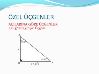 Ozel Ucgenler Ozel Ucgenler