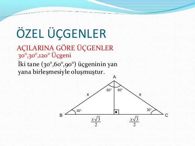 Ozel Ucgenler Ozel Ucgenler