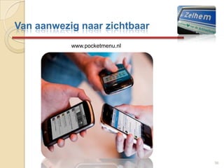 GoogleMapsHoe wordt uw bedrijf vermeld op GoogleMaps?Hoe vinden uw gasten u op GoogleMaps?Hoe wilt u vermeldworden op GoogleMaps30Van aanwezig naar zichtbaar