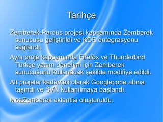 Tarihçe Ahmet ve Mehmet Akın ve tarafından Bahar 2004'te TSpell projesinin devamı olarak başlatıldı 