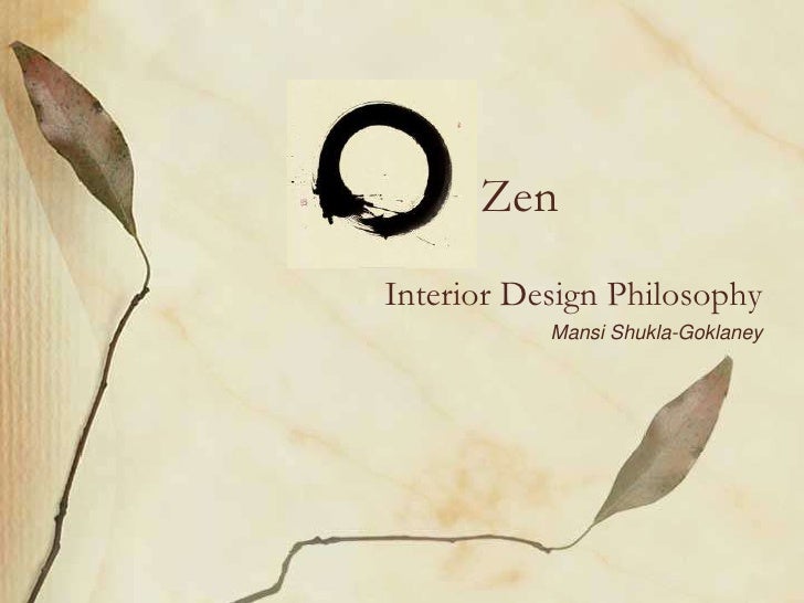 Zen Philosophy Of Interior Design