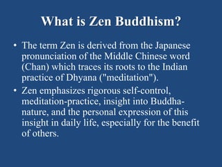 Zen buddhism | PPTX
