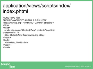 Zend Framework Quick Start Walkthrough
