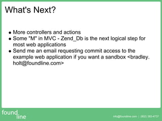 Zend Framework Quick Start Walkthrough