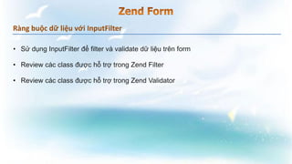 Ràng buộc dữ liệu với InputFilter
 