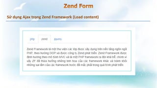 Sử dụng Ajax trong Zend Framework (Load content)
 