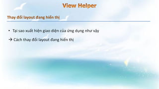 Thay đổi layout đang hiển thị
 