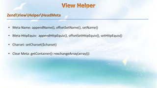 ZendViewHelperHeadMeta
 