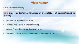 $this->numberFormat()
 