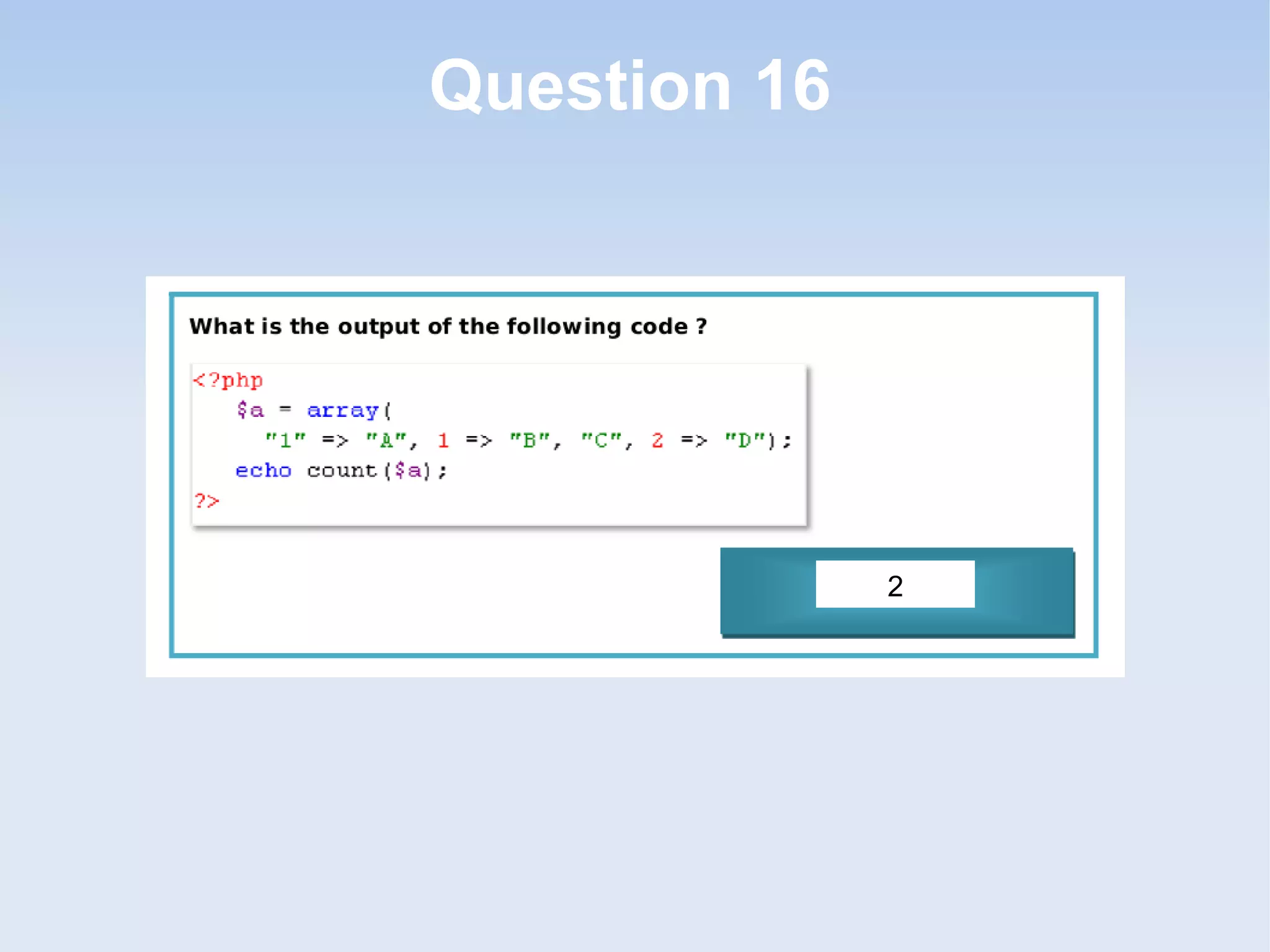 Question 16 2