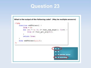 Question 23
 