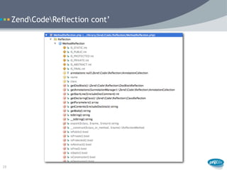 ZendCodeReflection cont’




28
 