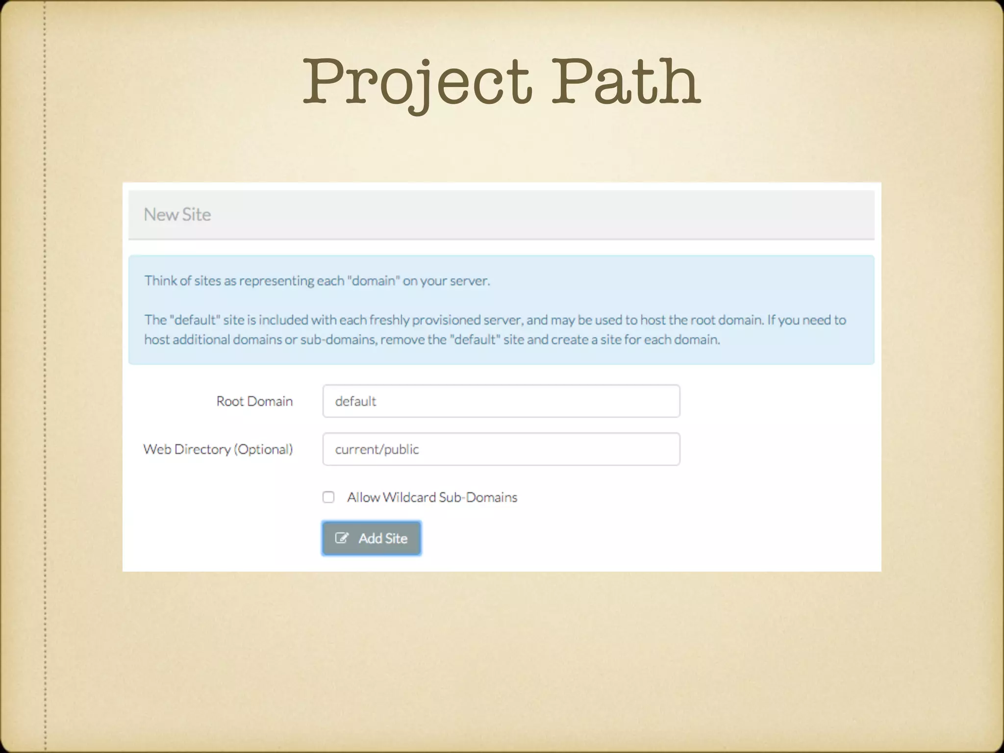 Project Path 