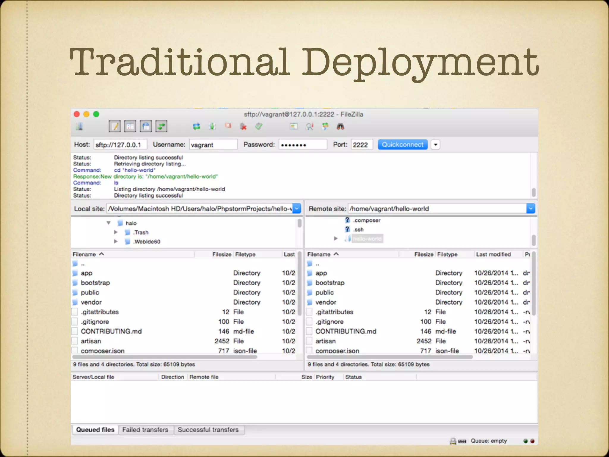 Traditional Deployment 