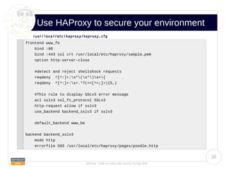 HAProxy scale out using open source | ODP