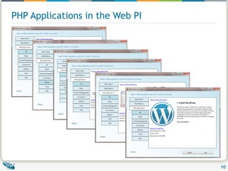 PHP Applications in the Web PI  
