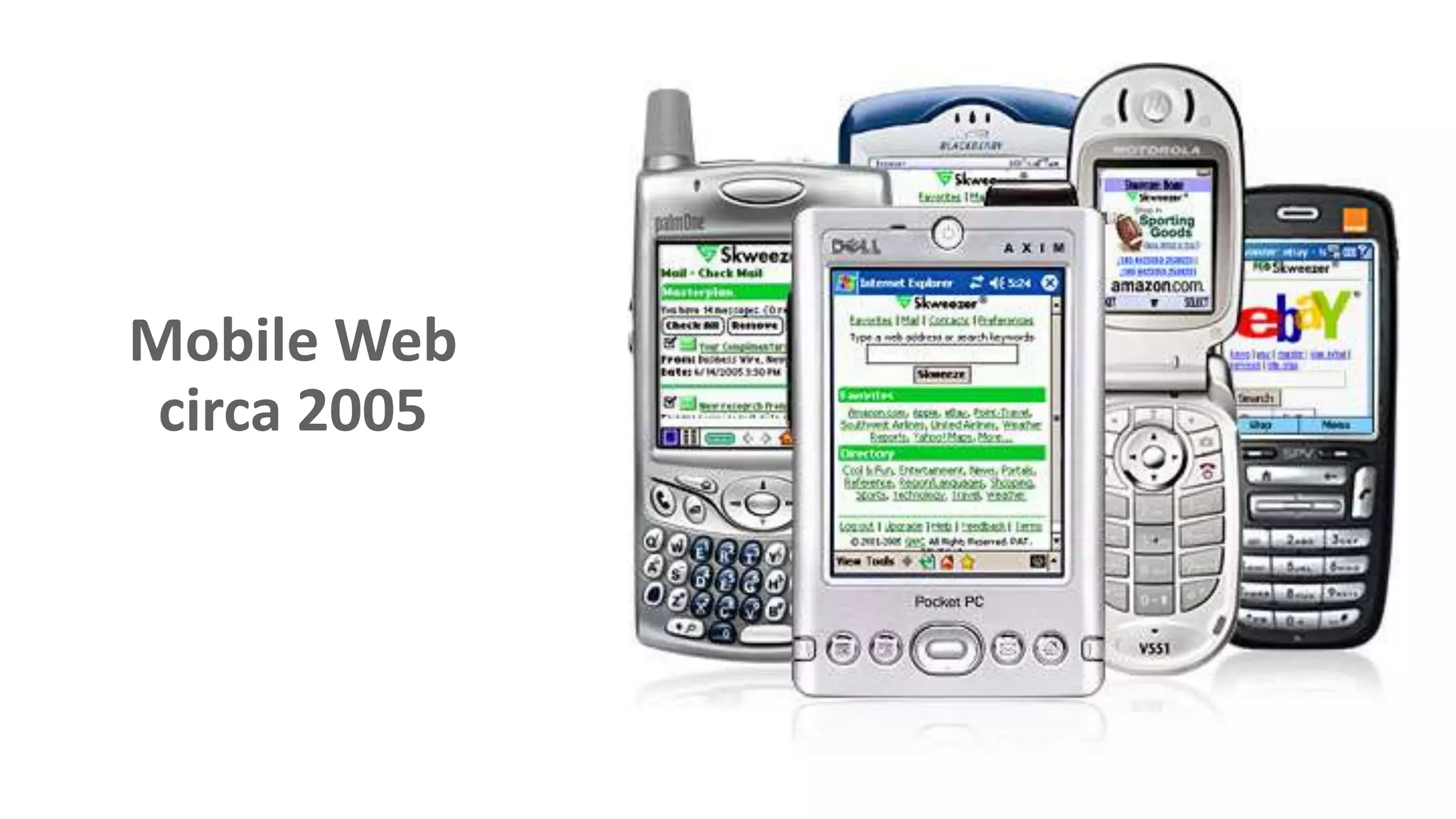 Mobile Web
circa 2005
 
