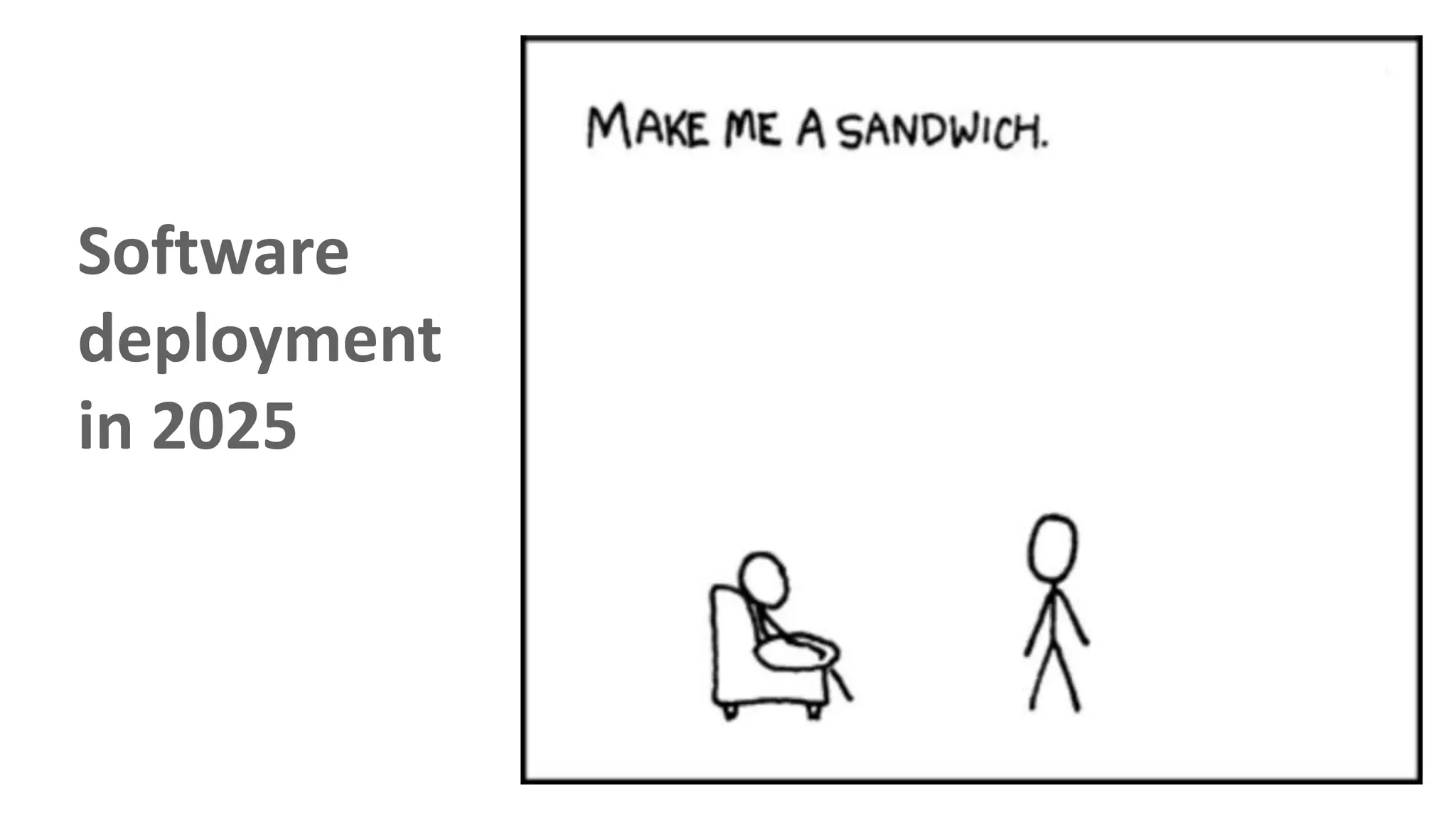 Software
deployment
in 2025
 