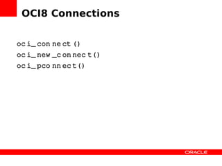 Zendcon Performance Oci8
