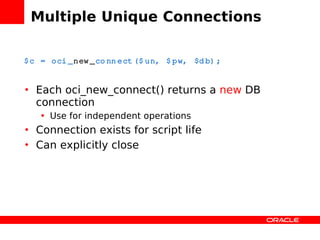 Zendcon Performance Oci8